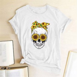 T-Shirt Tete De Mort Femme
