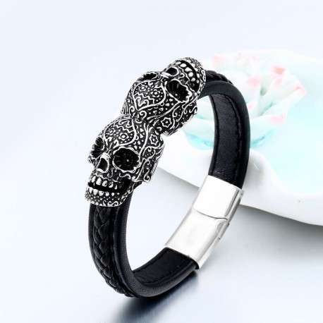 Bracelet Tête de Mort Crâne Mexicain - modèle 2