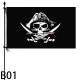 Drapeau de Pirate 90x154cm en Polyester avec œillets en laiton - modèle 4
