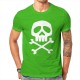 T-shirt de Pirates Jolly rogers à manches courtes et col rond vert