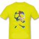 T-shirt de Pirates Manga à manches courtes et col rond jaune