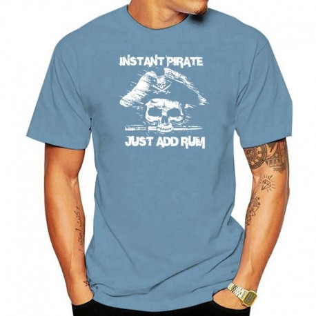 T-shirt de Pirate Rhum bleu ciel