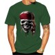 T-shirt de Pirate Jolly rogers à manches courtes et col rond homme vert