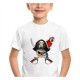 T-shirt de Pirates enfant à manches courtes et col rond pour garcon modele 14