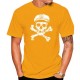 T-shirt de Pirates Vieux Marin Pirate à manches courtes et col rond homme orange