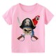 T-shirt de Pirates enfant à manches courtes et col rond pour fille modele 4