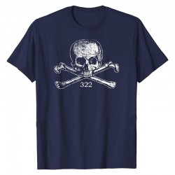 Tshirt tête de mort 322 - couleur bleu marine