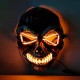 Lampe tête de mort masque faciaux de fantôme halloween à lumière LED - modèle 6