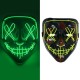 Lampe tête de mort masque tête lumineux LED masques faciaux d'halloween - modèle 4
