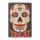 Plaque métal tête de mort avec crâne Mexicain Jour des morts - modèle 13