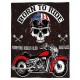 Plaid tête de mort Biker motard - Born To Ride article