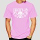 Tshirt tête de mort Motard imprimé Lucky 13 - couleur rose