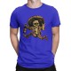 Mangnifique T-Shirt Tête de mort Cowboy Mexicain Santa Muerte bleu