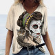T-shirt Tête de mort Santa Murte pour femmes - Nombreux modèles disponibles modèle 5