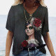 T-shirt Tête de mort Santa Murte pour femmes - Nombreux modèles disponibles modèle 13