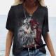 T-shirt Tête de mort Santa Murte pour femmes - Nombreux modèles disponibles modèle 15