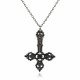 Collier gothique croix anti christ