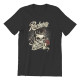 T-shirt Tête de mort Rockabilly never dies - couleur noir