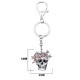 Porte-clés pendentif Santa Muerte en acrylique dimensions