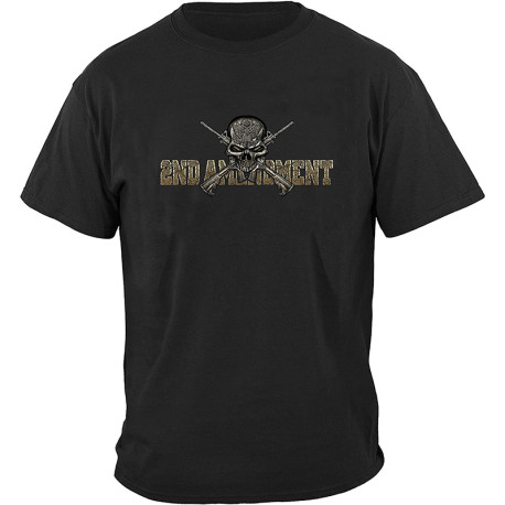 vue arrière T-shirt noir 2nd Amendment