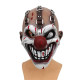 vue complète Masque de clown terrifiant