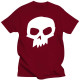 T-shirt crâne animé 6 couleurs - couleur rouge