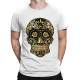 T-shirt tête de mort mexicaines dorée - modèle 17